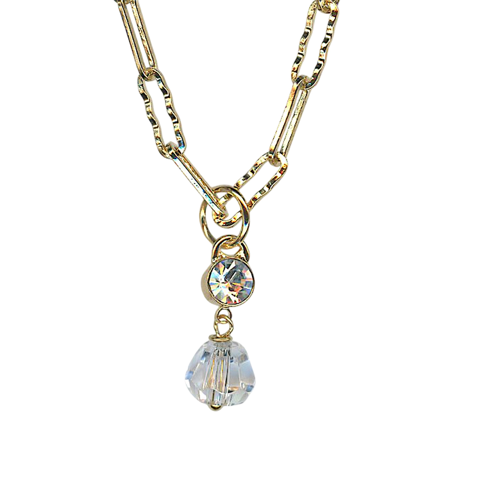 N-5302-4-001MOL-YG (1) Necklace Pendant by Mariana Woman Adorable Moonlight Swarovski Crystals - Image 1