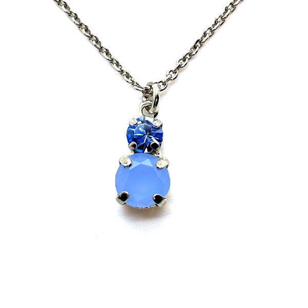 Necklace Pendant by Mariana Woman Charming Opal and Sapphire Swarovski Crystals