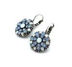 Earrings By Mariana Woman Elegant White Opal and Air Blue Opal Swarovski Crystals