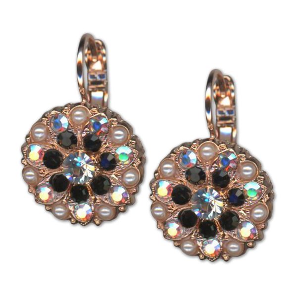 Earrings by Mariana Woman Sophisticated Jet and AB Swarovski Crystals