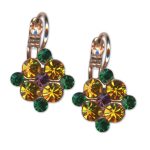Earrings by Mariana Woman Sassy Topaz and Emerald Swarovski Crystals - Image 2