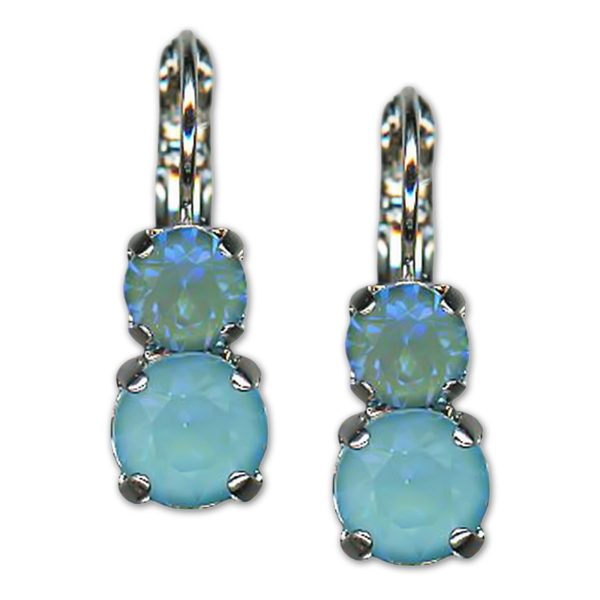 Earrings by Mariana Woman Dainty Aqua Delite Swarovski Crystals