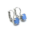 Earrings by Mariana Woman Dainty Blue Opal Swarovski Crystals - Image 3