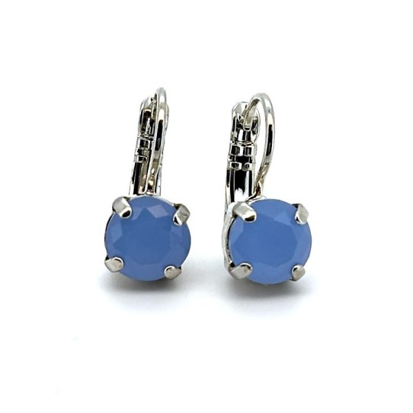 Earrings by Mariana Woman Dainty Blue Opal Swarovski Crystals