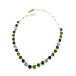 Necklace By Mariana Woman Beautiful Emerald and Olivine Swarovski Crystals-RG
