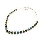 Necklace By Mariana Woman Beautiful Emerald and Olivine Swarovski Crystals-RG - Image 2