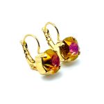 Earrings by Mariana Woman Shimmering Astral Pink Swarovski Crystals - Image 3