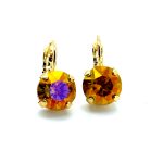 Earrings by Mariana Woman Shimmering Astral Pink Swarovski Crystals