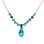 Necklace By Mariana Woman Elegant Laguna and Zircon Swarovski Crystals