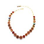 Necklace by Mariana Woman Stunning Topaz and Coral Swarovski Crystals - Image 4