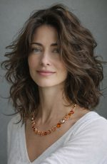 Necklace by Mariana Woman Stunning Topaz and Coral Swarovski Crystals - Image 3