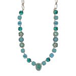 Necklace by Mariana Woman Glamorous Laguna and Turquoise Swarovski Crystals - Image 2