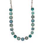 Necklace by Mariana Woman Charming Turquoise and Zircon Swarovski Crystals - Image 2