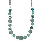 Necklace by Mariana Woman Exquisite Turquoise and Zircon Swarovski Crystals