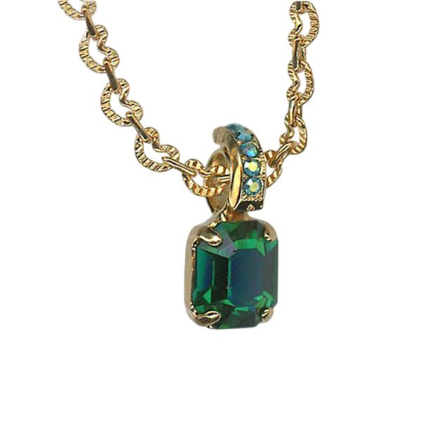 Necklace Pendant by Mariana Woman Gorgeous Emerald Swarovski Crystals