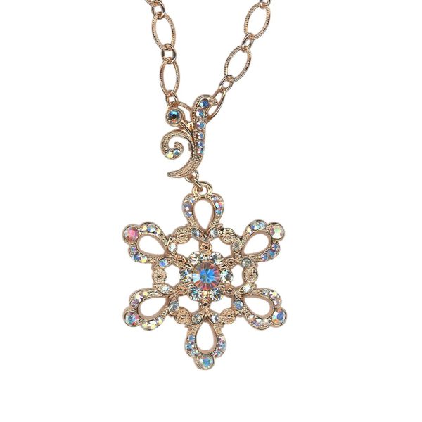 Necklace Pendant by Mariana Woman Exquisite AB and Moonlight Swarovski Crystals