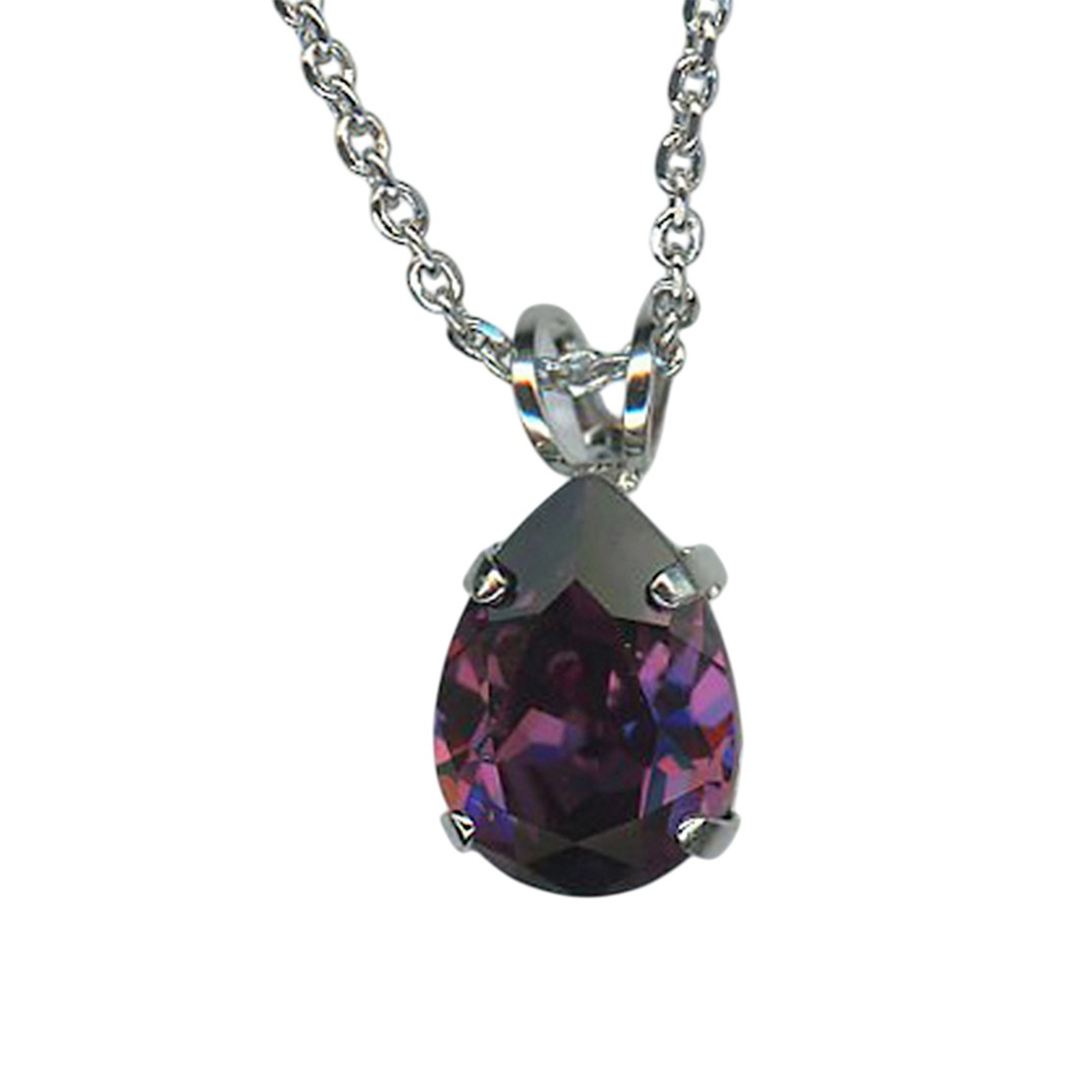 N-5312-1-204-RO (2) Necklace Pendant by Mariana Woman Elegant Amethyst Swarovski Crystals - Image 1