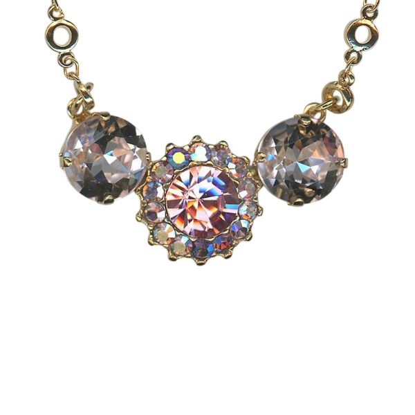 Necklace Pendant by Mariana Woman Classy Rose Swarovski Crystals