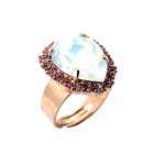 Ring by Mariana Woman Timeless Opal and Rose Swarovski Crystals - Image 2