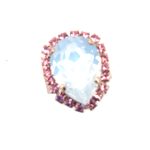 Ring by Mariana Woman Timeless Opal and Rose Swarovski Crystals - Image 3
