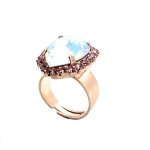 Ring by Mariana Woman Timeless Opal and Rose Swarovski Crystals
