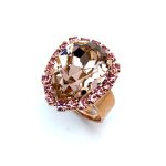 Ring by Mariana Woman Glamorous Rose Swarovski Crystals - Image 2