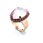 Ring by Mariana Woman Ethereal Rose Swarovski Crystals