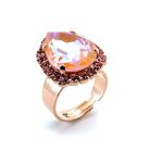 Ring by Mariana Woman Gorgeous Peach and Rose Swarovski Crystals - Image 2