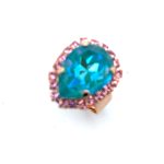 Ring by Mariana Woman Elegant Laguna and Rose Swarovski Crystals - Image 3