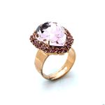 Ring by Mariana Woman Sophisticated Light Rose Swarovski Crystals - Image 3