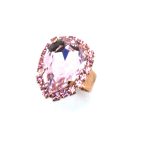 Ring by Mariana Woman Sophisticated Light Rose Swarovski Crystals - Image 2