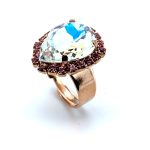 Ring by Mariana Woman Exquisite Moonlight and Rose Swarovski Crystals