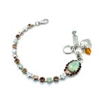 Bracelet by Mariana Woman Beautiful Opal and Topaz Swarovski Crystals - Image 2
