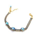 Bracelet by Mariana Woman Gorgeous AB and Sapphire Swarovski Crystals - Image 2