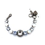 Bracelet by Mariana Woman Timeless Opal and Clear Swarovski Crystals