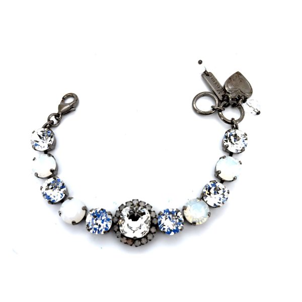 Bracelet by Mariana Woman Timeless Opal and Clear Swarovski Crystals