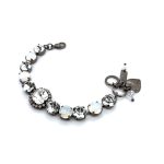 Bracelet by Mariana Woman Timeless Opal and Clear Swarovski Crystals - Image 2