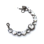 Bracelet by Mariana Woman Timeless Opal and Clear Swarovski Crystals - Image 3