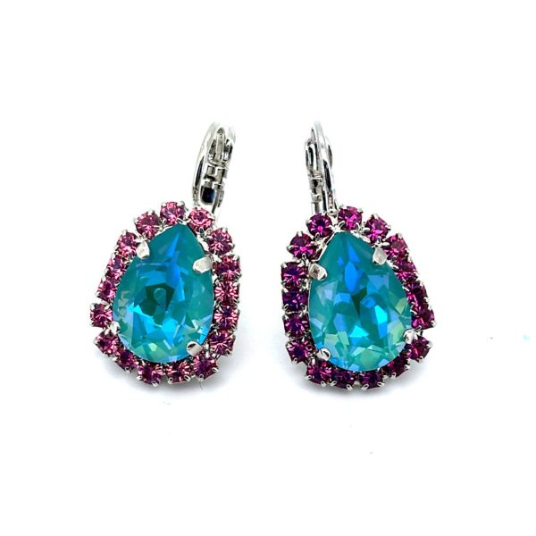 Earrings by Mariana Woman Charming Laguna and Rose Swarovski Crystals