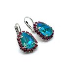 Earrings by Mariana Woman Charming Laguna and Rose Swarovski Crystals - Image 4