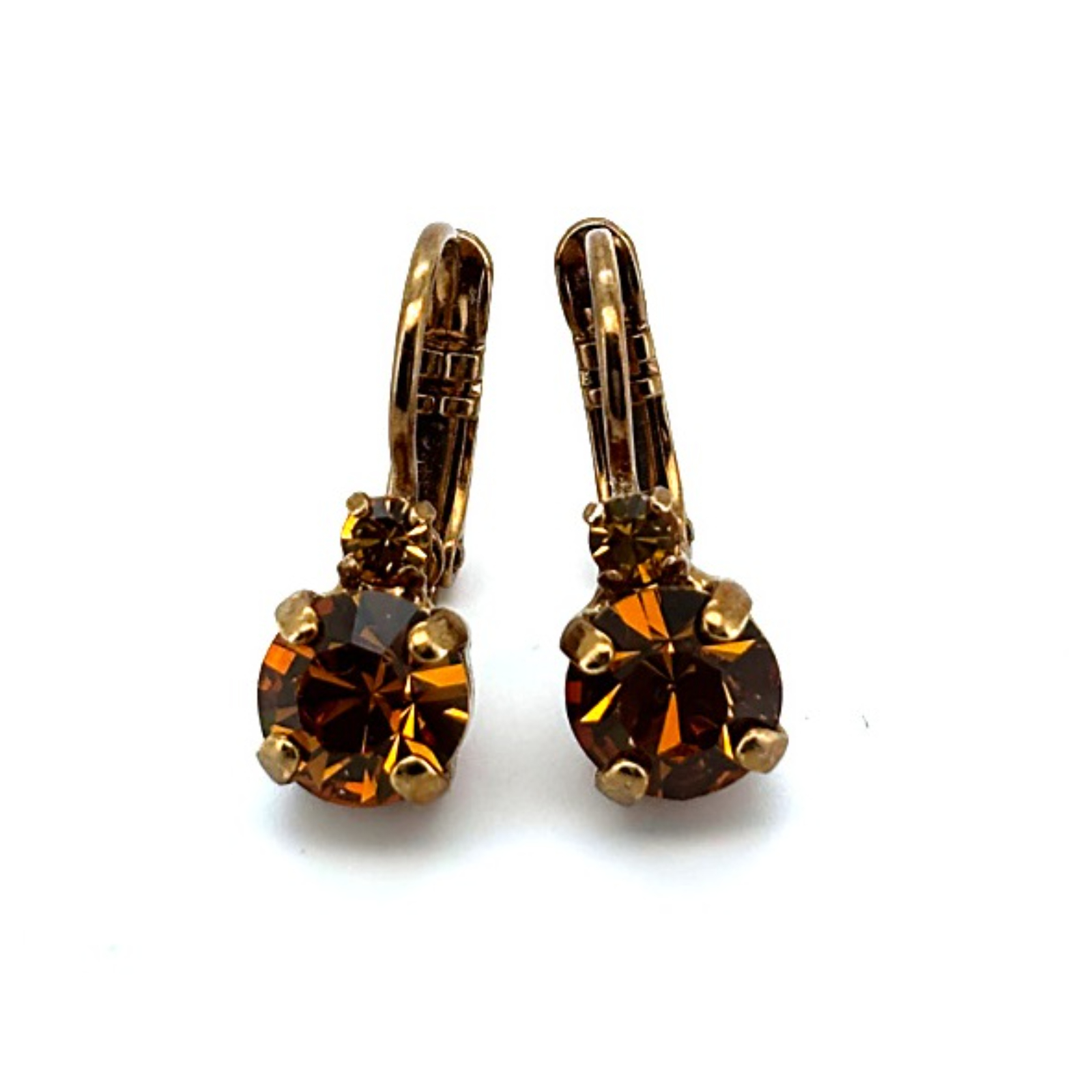 E-1035-1-203203-BR6 (1) Earrings by Mariana Woman Dainty Topaz Swarovski Crystals - Image 1