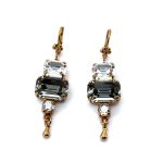 Earrings by Mariana Woman Exquisite Clear and Silver Night Swarovski Crystals