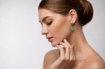 Earrings by Mariana Woman Gorgeous Peridot Swarovski Crystals - Image 4