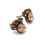 Earrings by Mariana Woman Beautiful Peach Swarovski Crystals - Image 3