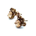 Earrings by Mariana Woman Beautiful Peach Swarovski Crystals - Image 2