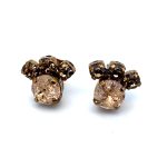 Earrings by Mariana Woman Beautiful Peach Swarovski Crystals