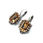 Earrings by Mariana Woman Exquisite Topaz Swarovski Crystals - Image 2