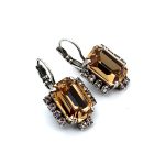 Earrings by Mariana Woman Exquisite Topaz Swarovski Crystals - Image 3