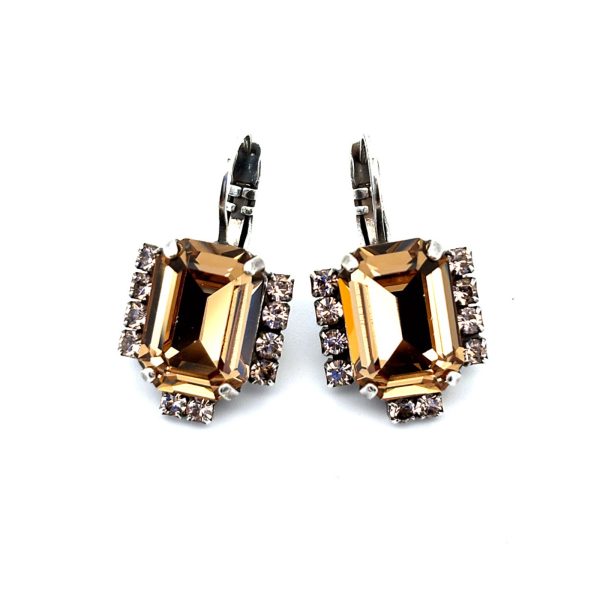 Earrings by Mariana Woman Exquisite Topaz Swarovski Crystals