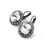 Earrings by Mariana Woman Timeless Clear and Opal Swarovski Crystals - Image 2